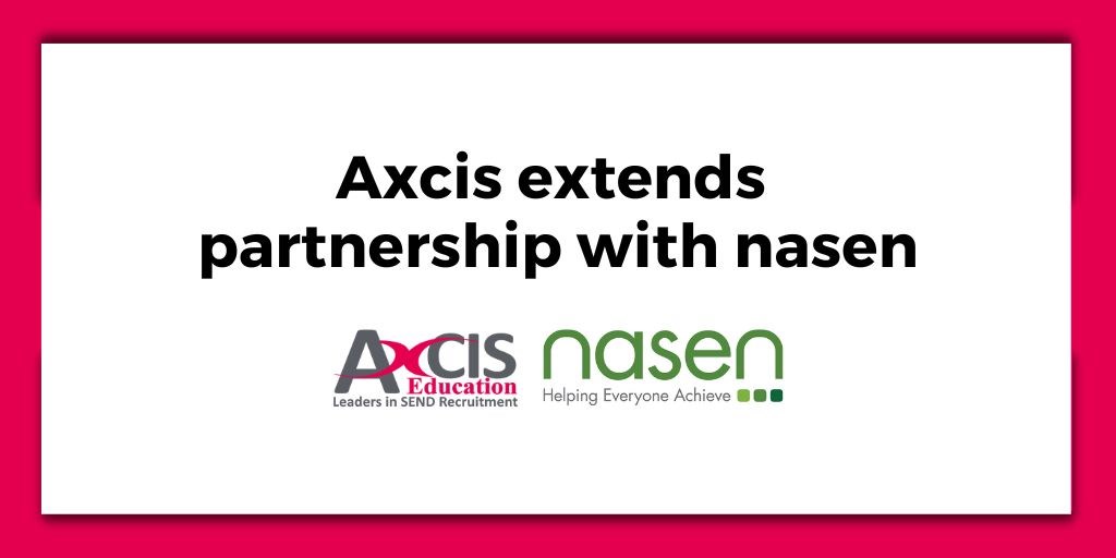 Axcis Education is delighted to announce their extended partnership with nasen